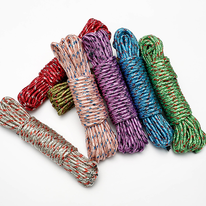 T thickened multi-functional nylon anti-slip and windproof clothes drying rope, 10-meter outdoor quilt drying rope details Picture