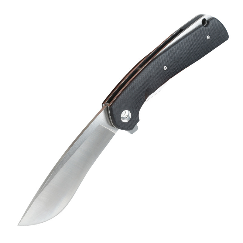 In-stock batch folding knife outdoor D2 steel blade stainless steel multi-functional folding knife G10 handle small knife portable and convenient edc Item Picture