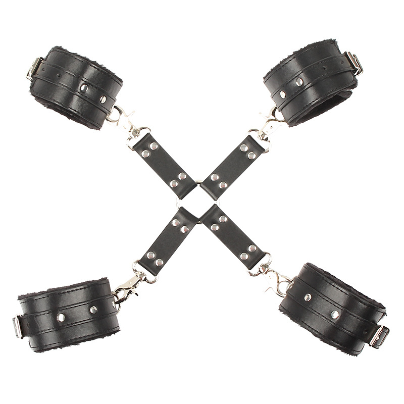 sm torture device hands and feet back shackles binding hands and feet shackles adult toys cross buckle adult sex toys full figure