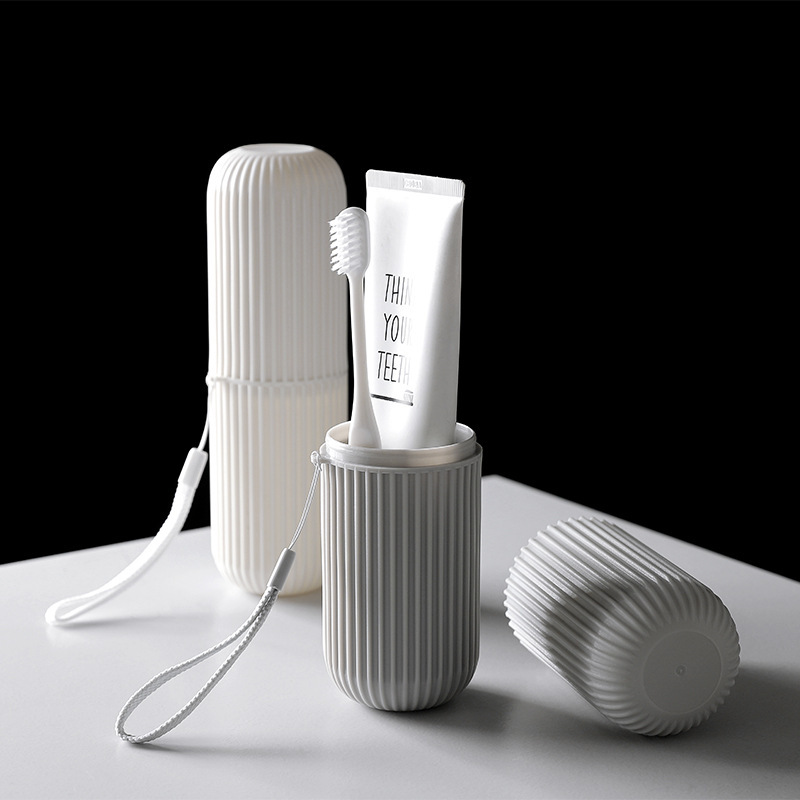 Japanese Travel Toothbrush Case Portable Toiletry Cup Brushing Cup Set Dental Set Dental Jar Toothpaste Storage Wholesale Application Scenario