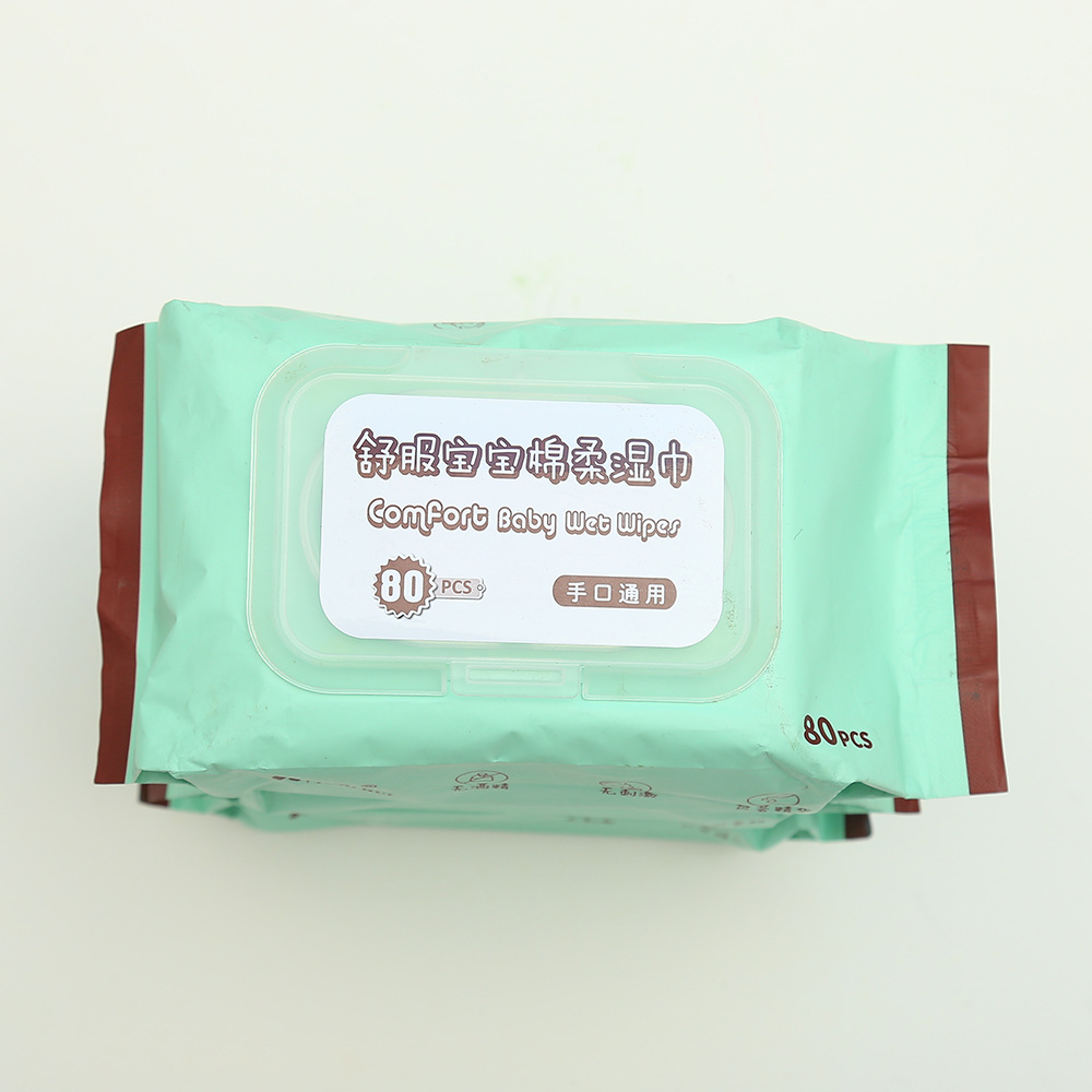 工厂直销婴儿湿巾80抽纯水护理湿纸巾厂家直供保湿婴童详情图5