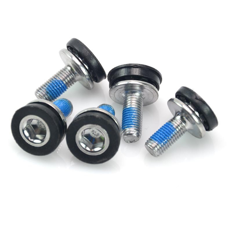 M8 mountain bike center axle screw, road bike dead wheel, bicycle hexagon socket square hole center axle chainring waterproof screw Item Picture