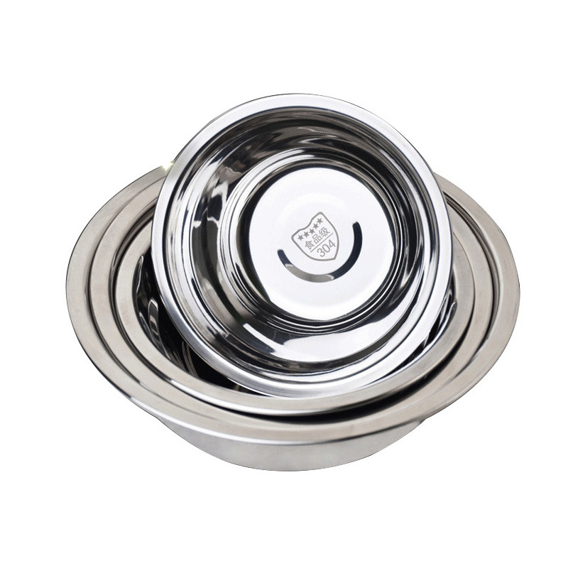 Thickened 304 Stainless Steel Soup Basin Soup Bowl Basin Basin Seasoning Basin Seasoning Basin Multi-Purpose Gift Item Picture