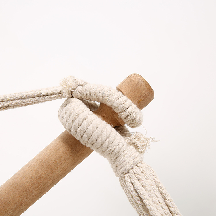 Homestay cotton rope tassel linen hanging basket, indoor home single person balcony, internet-famous swing, Amazon cradle rocking chair Application Scenario