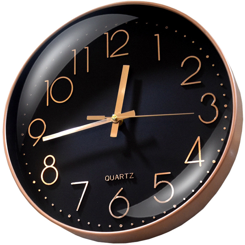 12-inch 30cm silent wall clock quartz clock, Amazon cross-border wall clock wholesale Item Picture