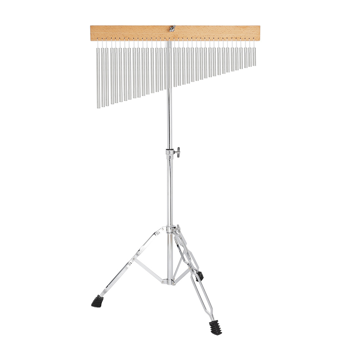 Wholesale of 36-note wind chimes for percussion instruments, silver electroplated, adjustable bell, band accompaniment, sound tree with stand details Picture