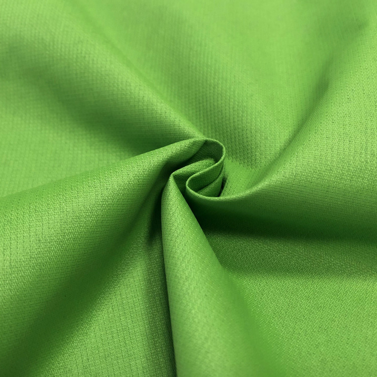 [Stock] Polyester Small Honeycomb Pvc Coated Raincoat Fabric Windproof Waterproof Outdoor Jacket Fabric details Picture