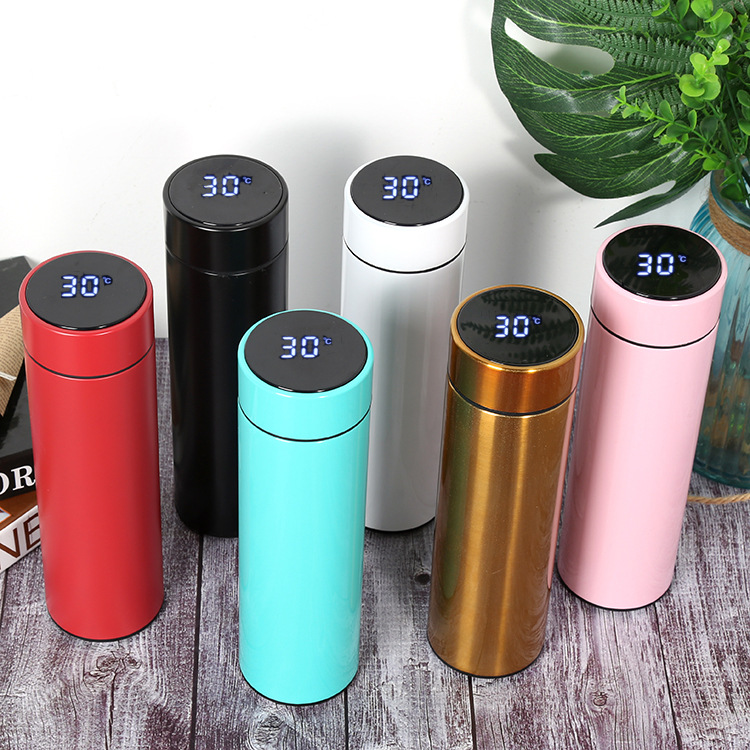 Creative smart water cup with temperature display, children's 304 stainless steel insulated cup, gift 316 straight cup, cold preservation cup Specification image