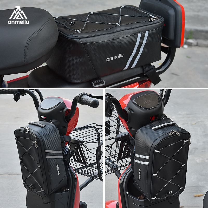 Tailbag for chauffeur-driven vehicles, electric storage bag, mountain bike shelf bag, riding bag, rear pack bag, bicycle bag, equipment and accessories Application Scenario