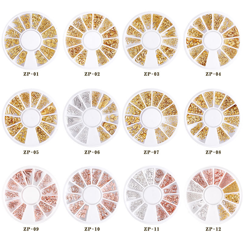 Nail art accessories Star Moon rivet day hollow-out alloy nail decoration rivet accessories manufacturers direct details Picture