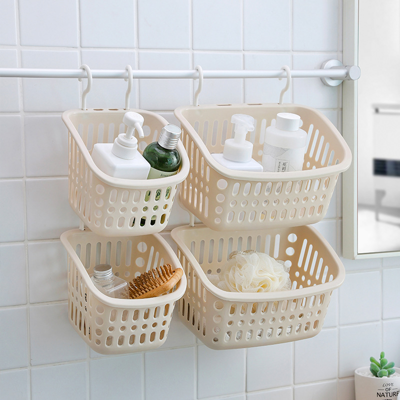 2627 Hanging storage basket, bathroom hanging basket, plastic shower basket for the bathroom, storage basket, wall-mounted storage basket