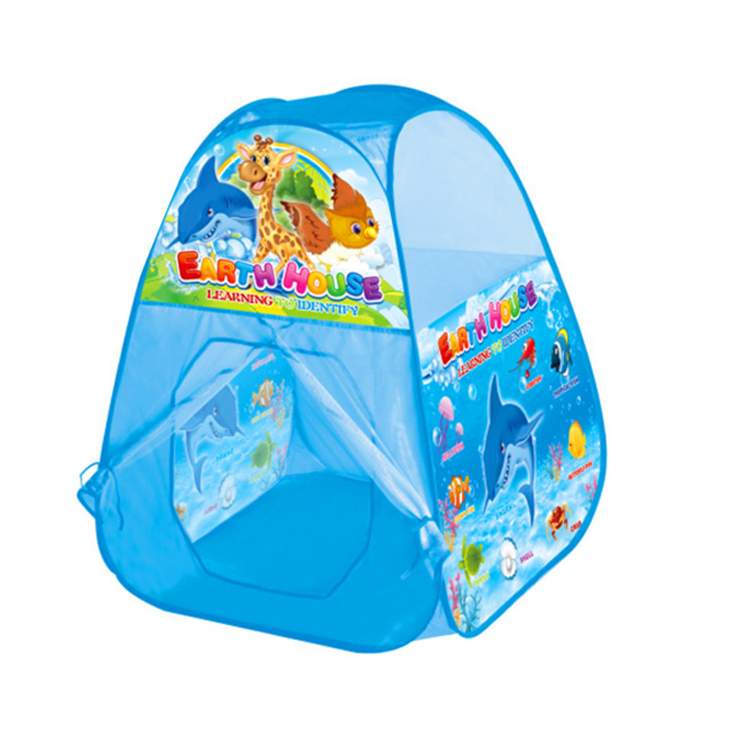 Children's cartoon game ball pool tent inflatable swimming pool structure family swimming pool sports clothing swimming pool balls children's indoor play house details Picture