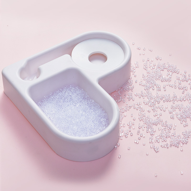Multi-functional wall corner cat bowl with water bottle, heart-shaped automatic drinking water, wall corner pet bowl Specification image