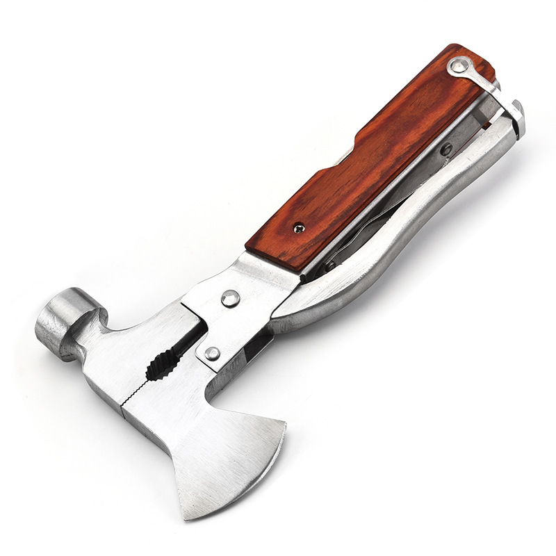 Cross-border manufacturer wholesale stainless steel life-saving hammers, car window-breaking hammers, axe hammers, horn hammers, outdoor multi-functional hammers details Picture