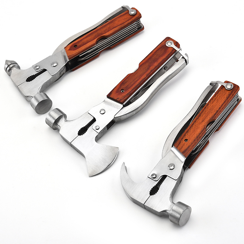 Cross-border manufacturer wholesale stainless steel life-saving hammers, car window-breaking hammers, axe hammers, horn hammers, outdoor multi-functional hammers Item Picture