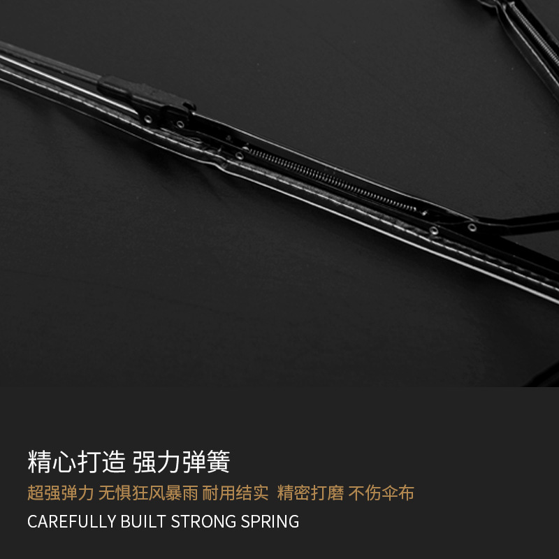 全自动晴雨两用伞折叠伞黑胶遮阳伞雨伞可印logo加工定制广告伞详情图4