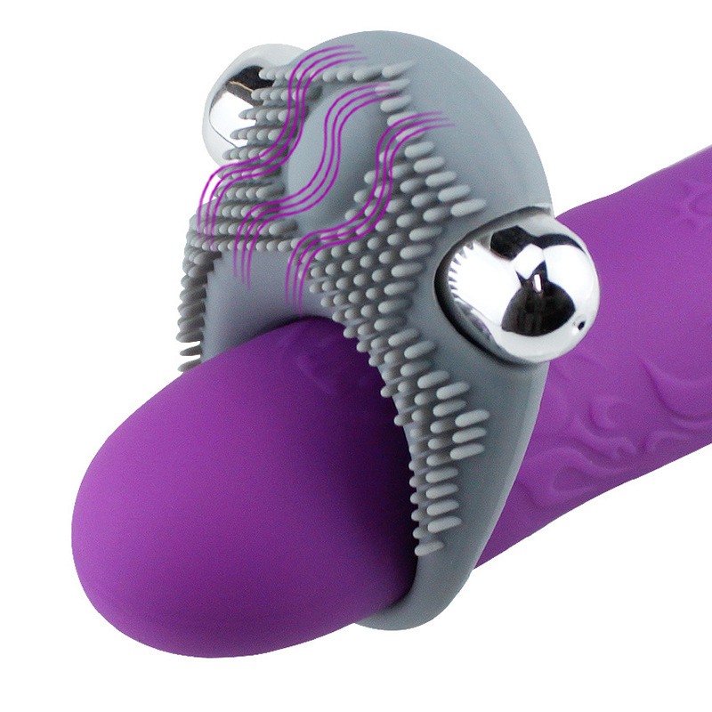 Male vibrator silicone vibration lock ring resonance sex toy details Picture