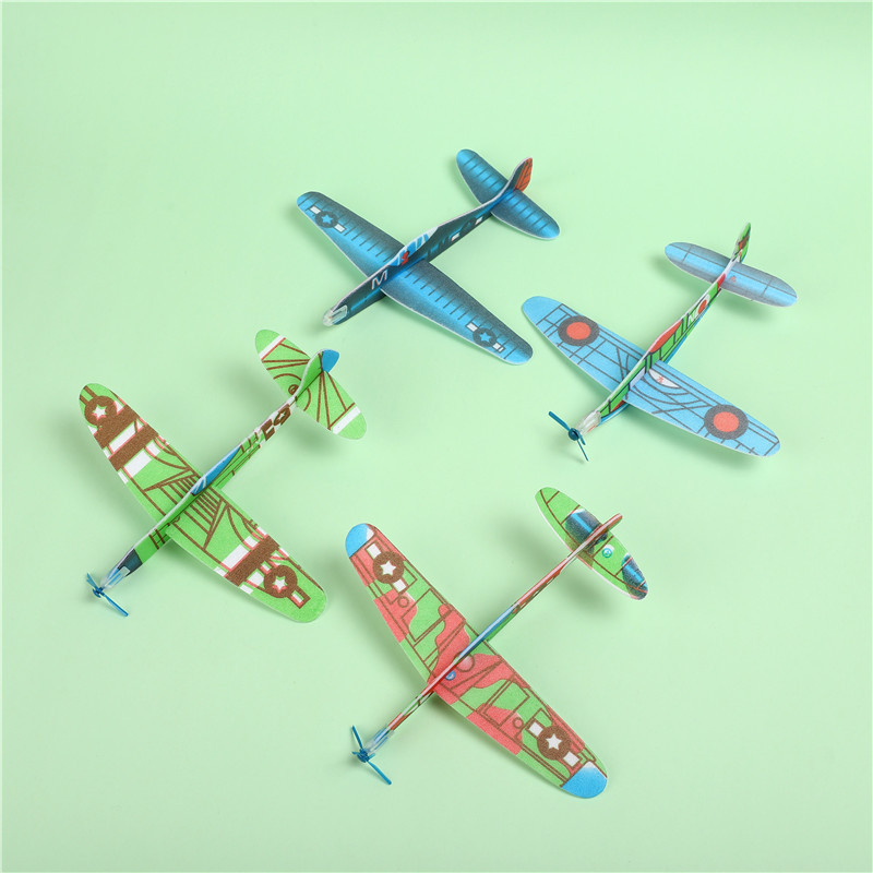 厂家直销DIY手工小制作益智玩具航模手抛滑翔机泡沫飞机礼品跨境产品图