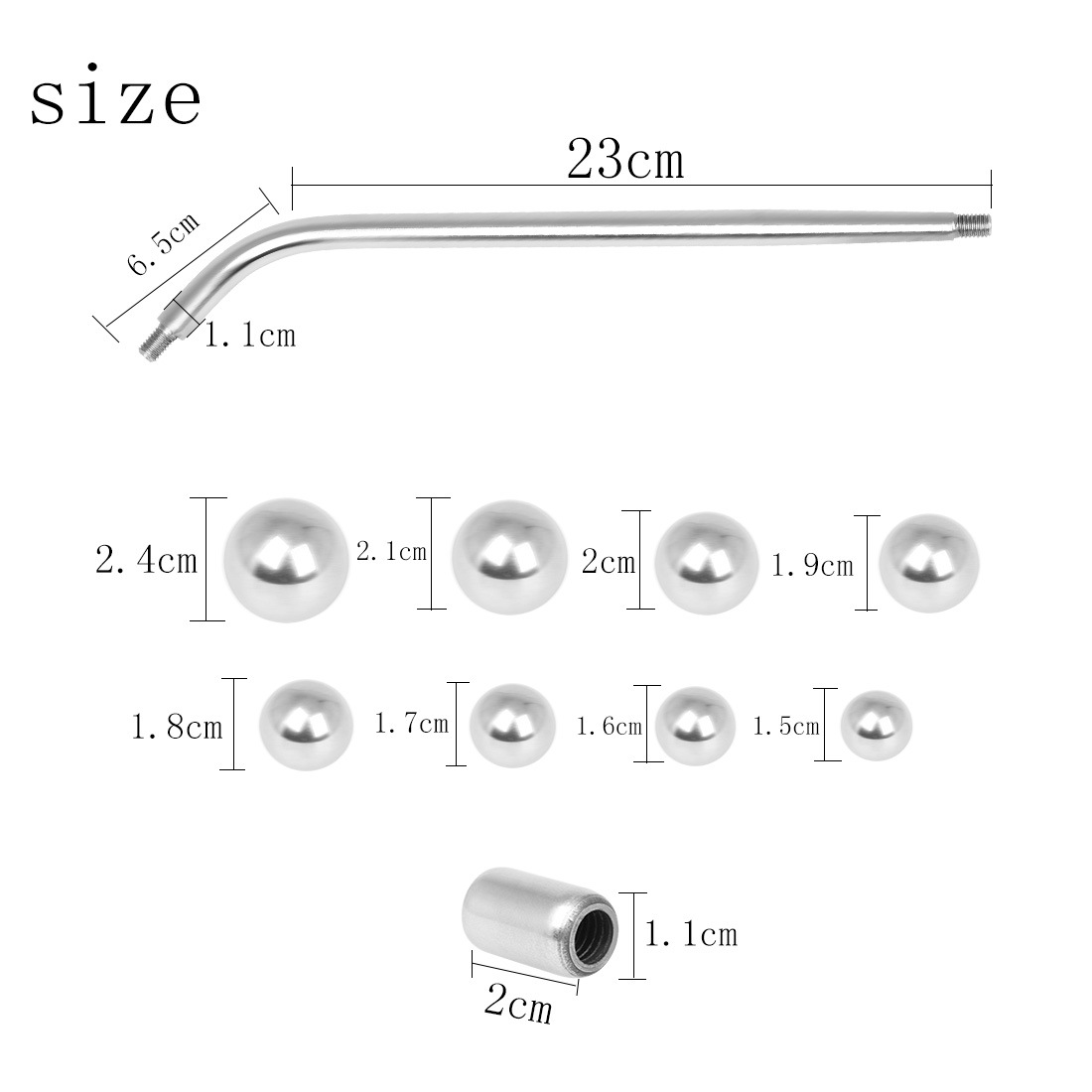 W12 wind instrument sheet metal repair tools, saxophone sheet metal ball set, dent repair tools, bent neck repair tools Item Picture