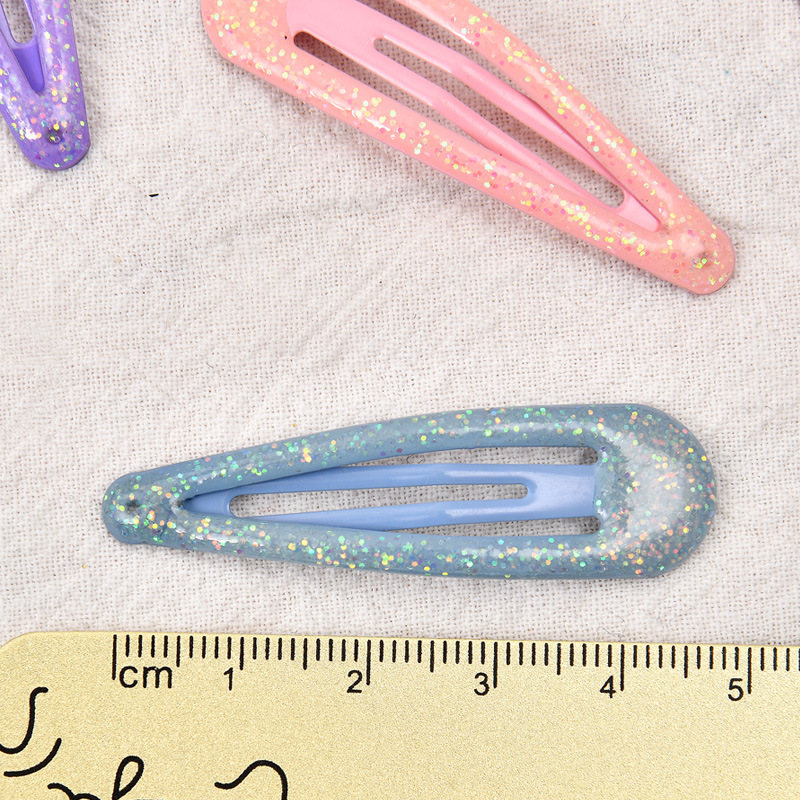 Korean version children's hair accessory small clip oil drip BB clip broken hair clip inside the hair clip scallion pink headpiece edge clip 5cm Application Scenario