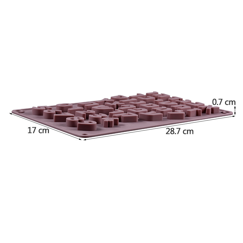 Jia Shi Cross-border origin source baking molds, English letter and number cookie molds, chocolate silicone cake molds details Picture
