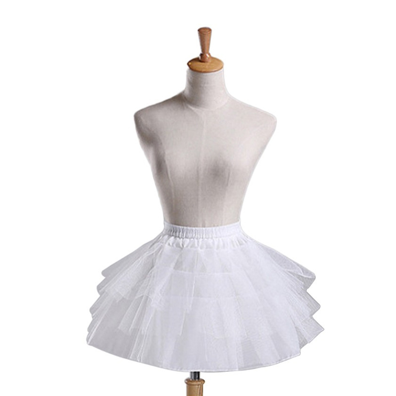 Skirt support lolita Princess Super Ponte Violence Daily long soft yarn bone petticoat everyday kids Item Picture