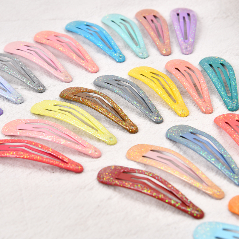 Korean version children's hair accessory small clip oil drip BB clip broken hair clip inside the hair clip scallion pink headpiece edge clip 5cm details Picture