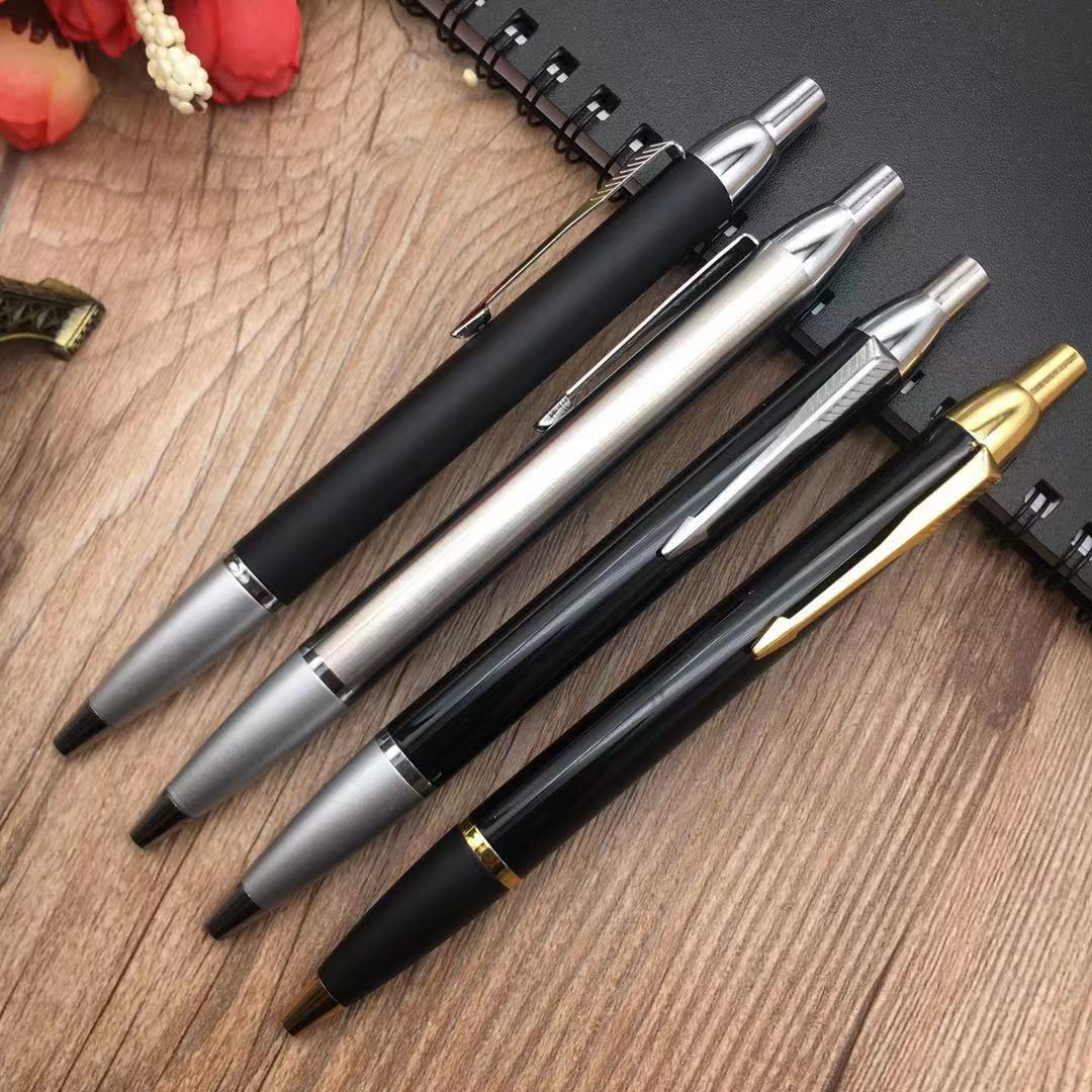 Copper accessory press ballpoint pen gift pen printing laser enterprise logo metal ballpoint pen details Picture