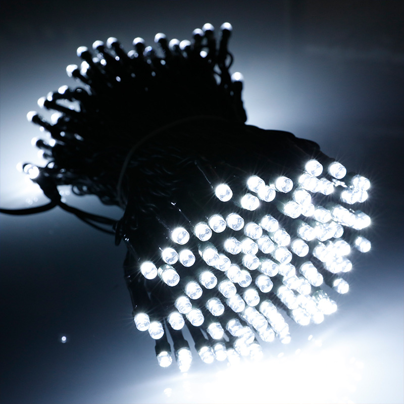 Amazon cross-border best-selling low-voltage dark green line full sky star small color light courtyard outdoor decoration Christmas LED light string Application Scenario