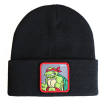 Cross-border explosive spot male and female anime cartoon Teenage Mutant Ninja Turtles knitted hat beanie hat hip hop ski pullover hat