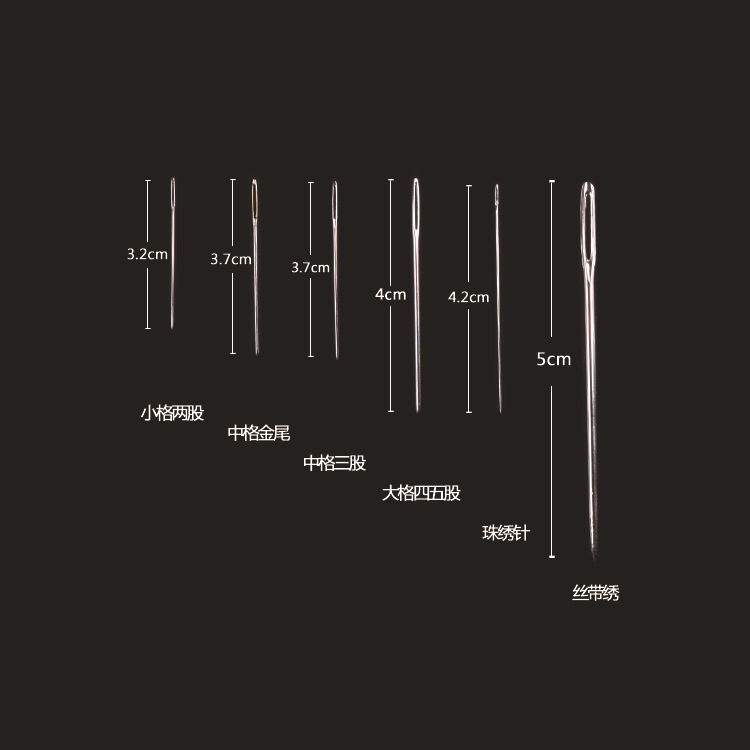 Cross-stitch stitch, beaded stitch, gold and silver stitch, open-eye stitch, various types and sizes, cross-border exclusive supply, factory direct sales details Picture