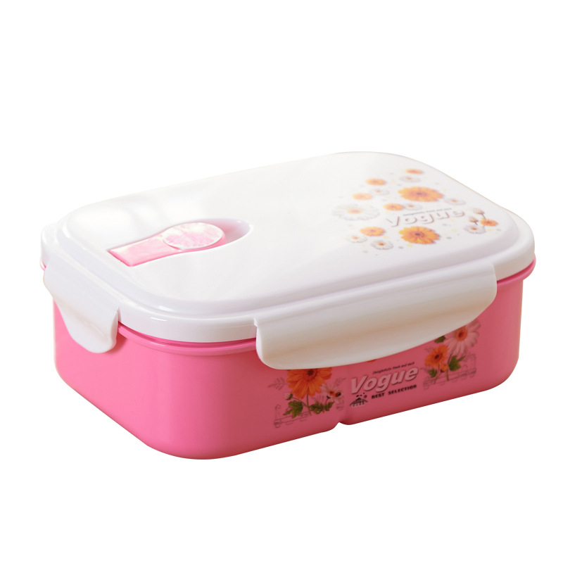 Splendid 2472 1100ml plastic rectangular lunch box, student and office worker lunch box, lunch box Item Picture
