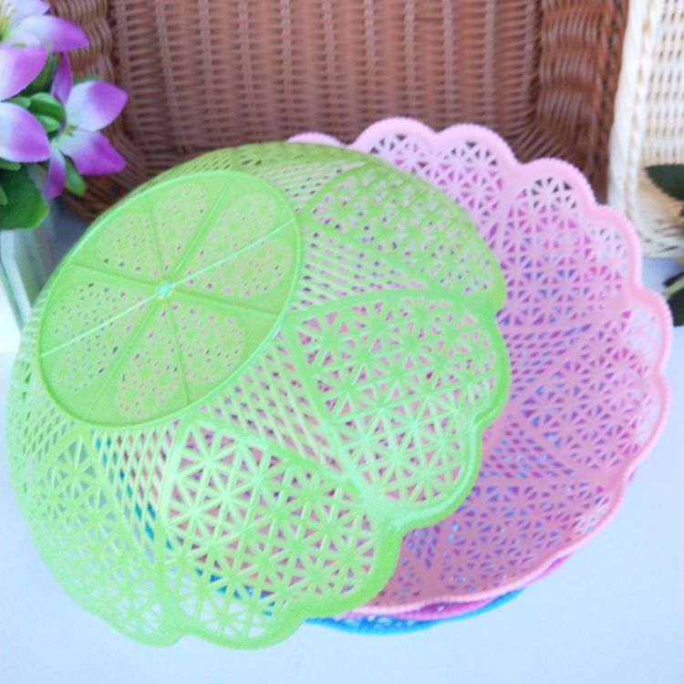 【 Zone 2-2 】 Love Fruit Platter 400 yuan per box, lace heart fruit platter, plastic fruit Platter, candy Platter, Snack basket 1 yuan, wholesale 2 yuan Specification image