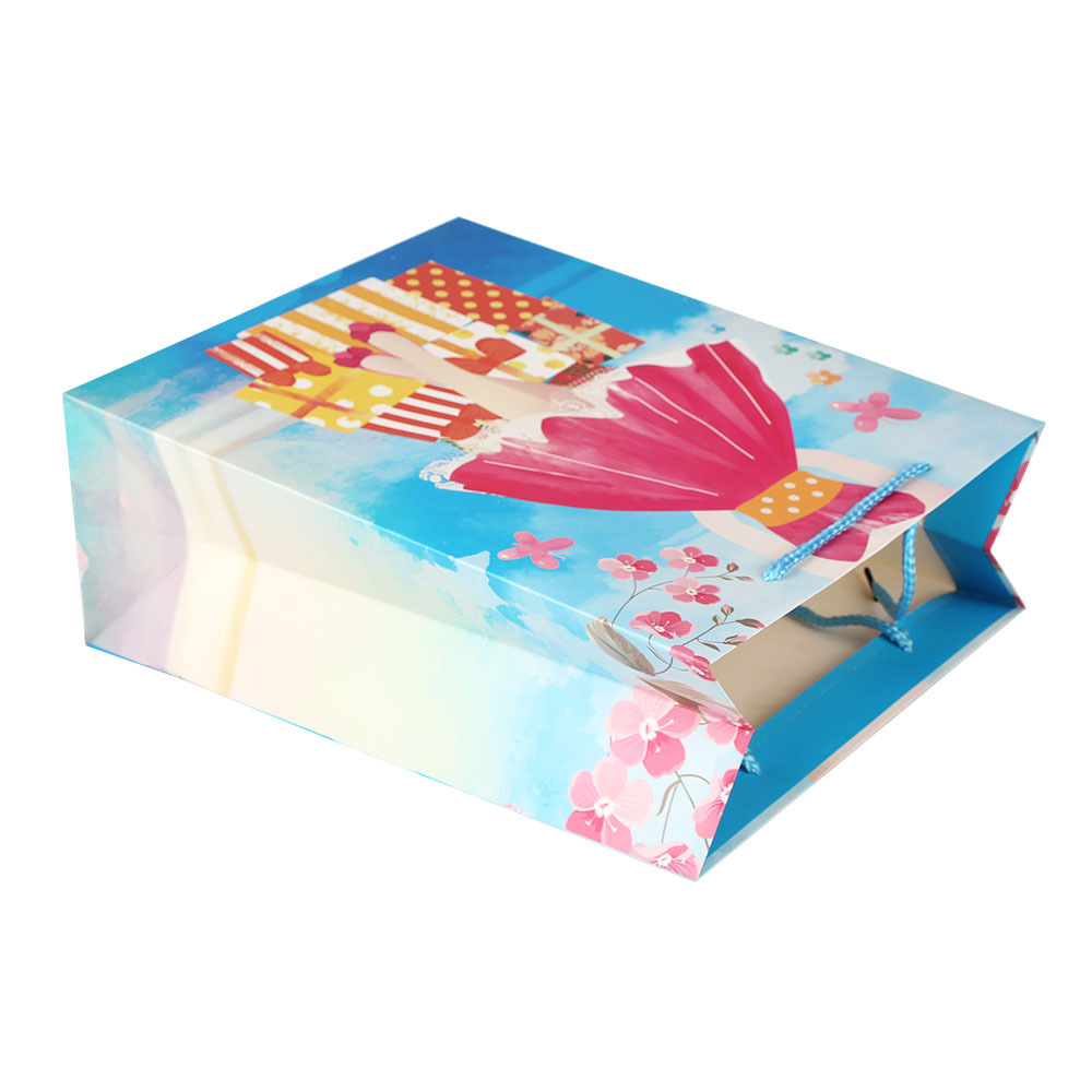 Special Special Cartoon Different Skirts General Gift Bag White Cardboard Tote Bag Gift Bag Manufacturers Direct Wholesale Item Picture