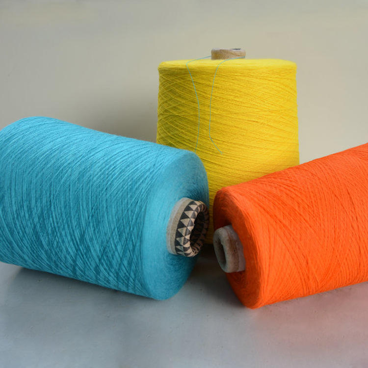 24NM/2 60涤纶/40腈纶混纺纱线 24支涤腈原白染色纱线现货厂家详情图4