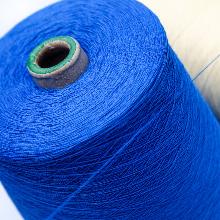 24NM/2 60涤纶/40腈纶混纺纱线 24支涤腈原白染色纱线现货厂家详情图3