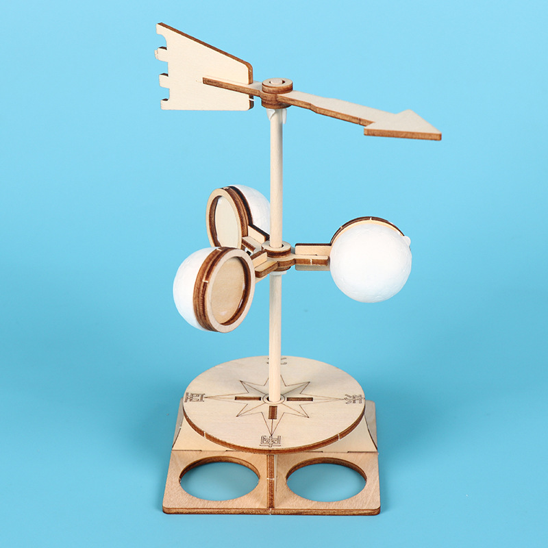 DIY wind vane, science and technology small creations, science experiment toys, stem primary school students' handicraft material kits wholesale Application Scenario