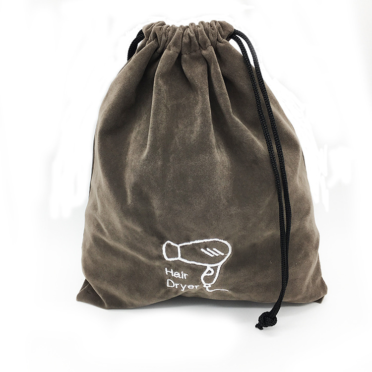 Hotel and guesthouse hair dryer bags, hair dryer storage bags, air duct covers, dust-proof bags, velvet bags, household use for LOGO details Picture