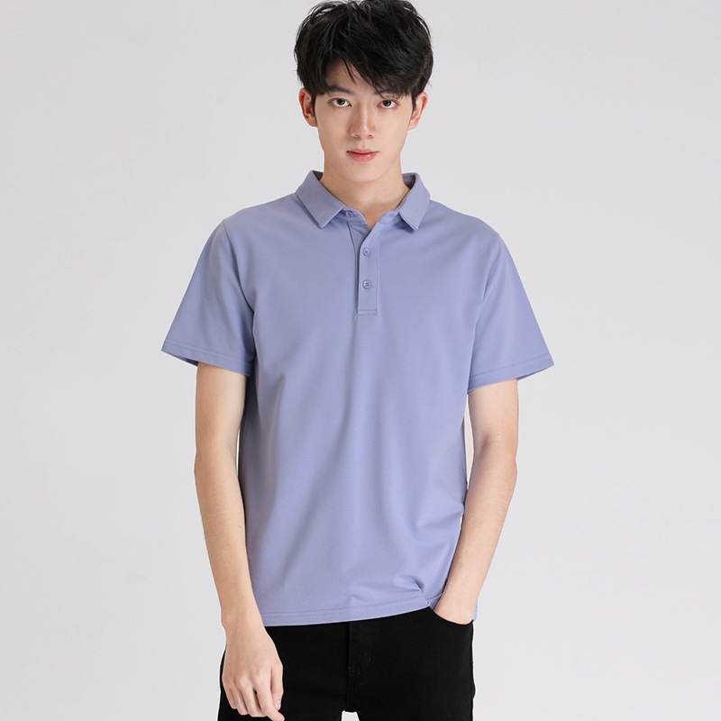 polo de manga corta hombre 2026 solapa suelta verano hombre 100% algodón tallas grandes casual camiseta quick dry manga corta details Picture
