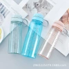 Portable sports water bottle, large portable cup, simple space cup, fashionable new style, large-capacity plastic water cup Item Picture