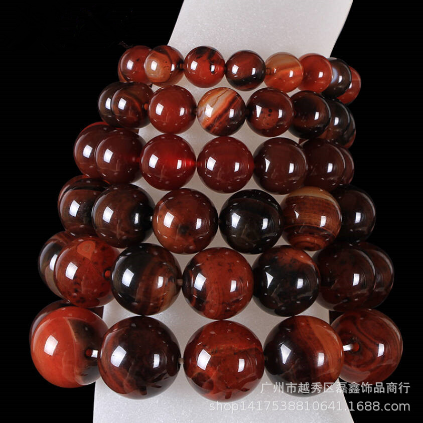 Manufacturer's red agate prayer beads bracelet, dreamy agate bracelet, hand chain, street stall, scenic area live streaming, wholesale supply