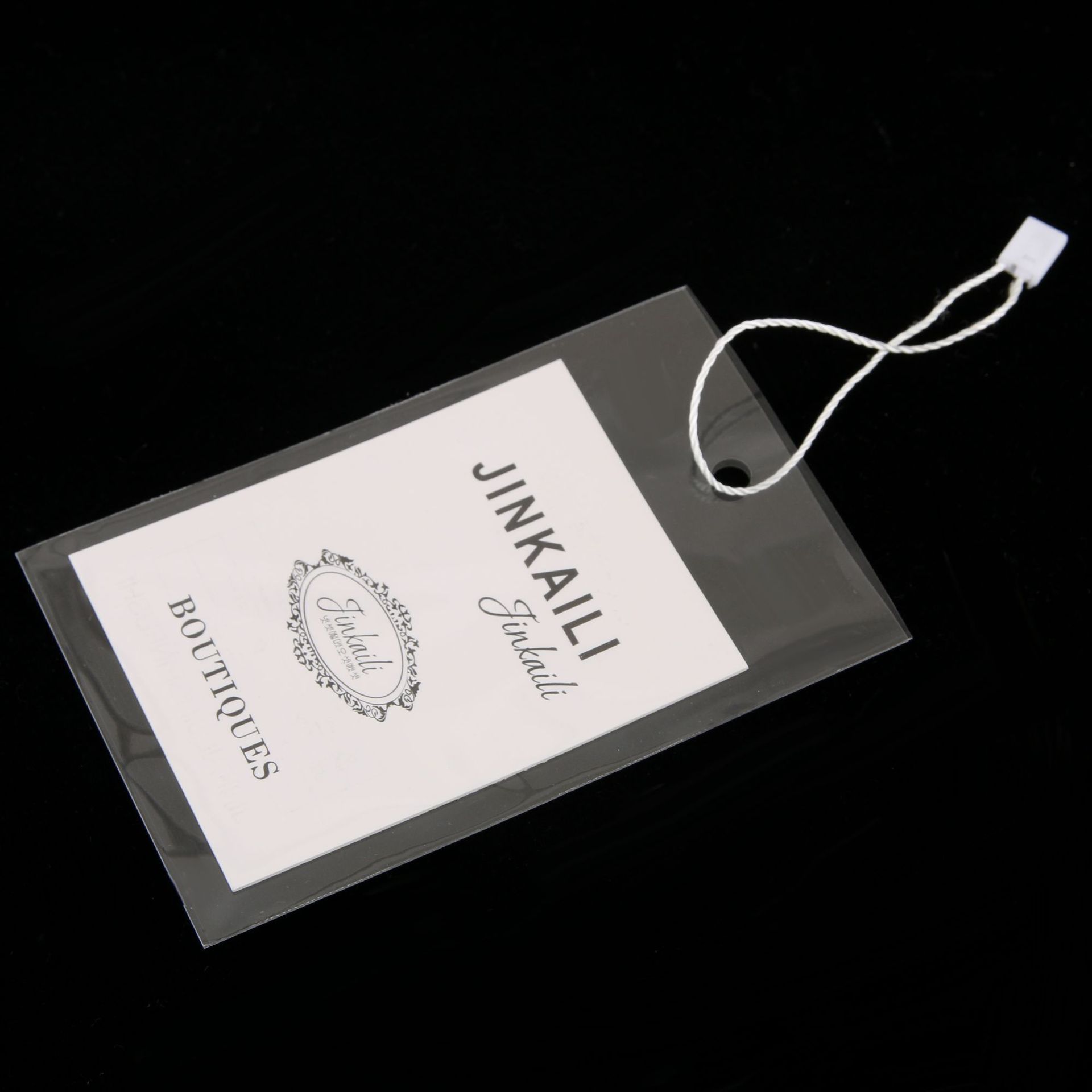 Off-The-Shelf Transparent Opp Jewelry Bag Small Flat Pocket Clothing Pants Label Card Clothing Tag Bag Specification drawing