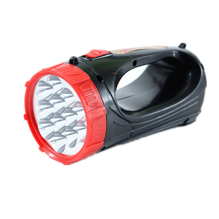 Ten Yuan Shop Supply 12 Lamp Head Hand Lamp 9 Lamp Head Searchlight Hand Patrol Flashlight Night Fishing Lighting Item Picture