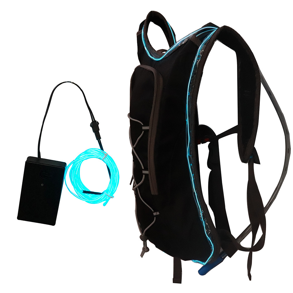 2L-2.5L polyester outdoor sports hiking, running, cycling LED light backpack details Picture