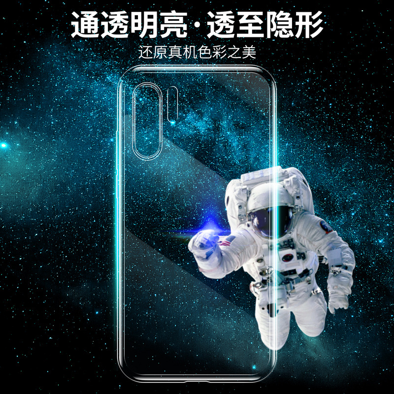 Suitable for transparent P30, P40Pro, Huawei Mate50 phone cases, P60Nova8 Enjoy 20 soft 9s silicone case 10 details Picture