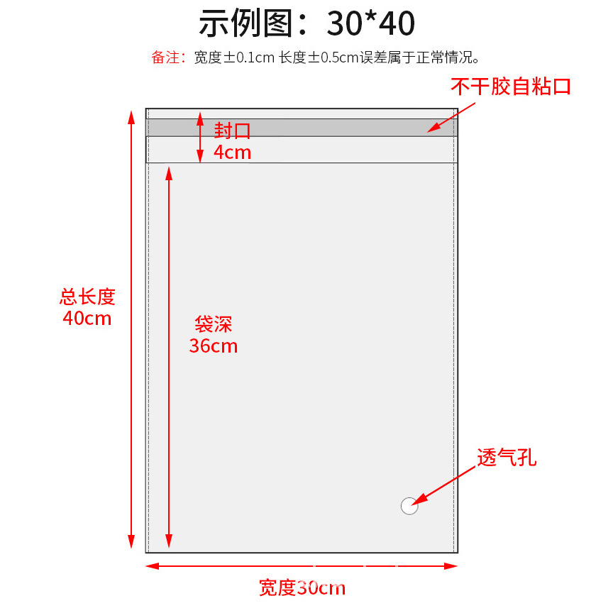 Opp Self-Adhesive Bag Transparent Plastic Bag Clothing Mask Jewelry Cosmetic Plastic Bag Application Scenario