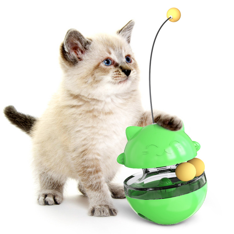 宠物用品工厂家批发公司新爆款亚马逊逗猫棒猫咪玩具不倒翁漏食球详情图5