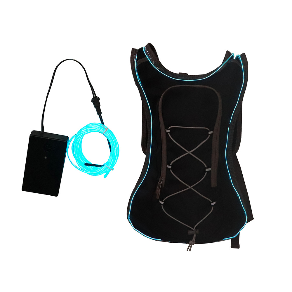 2L-2.5L polyester outdoor sports hiking, running, cycling LED light backpack
