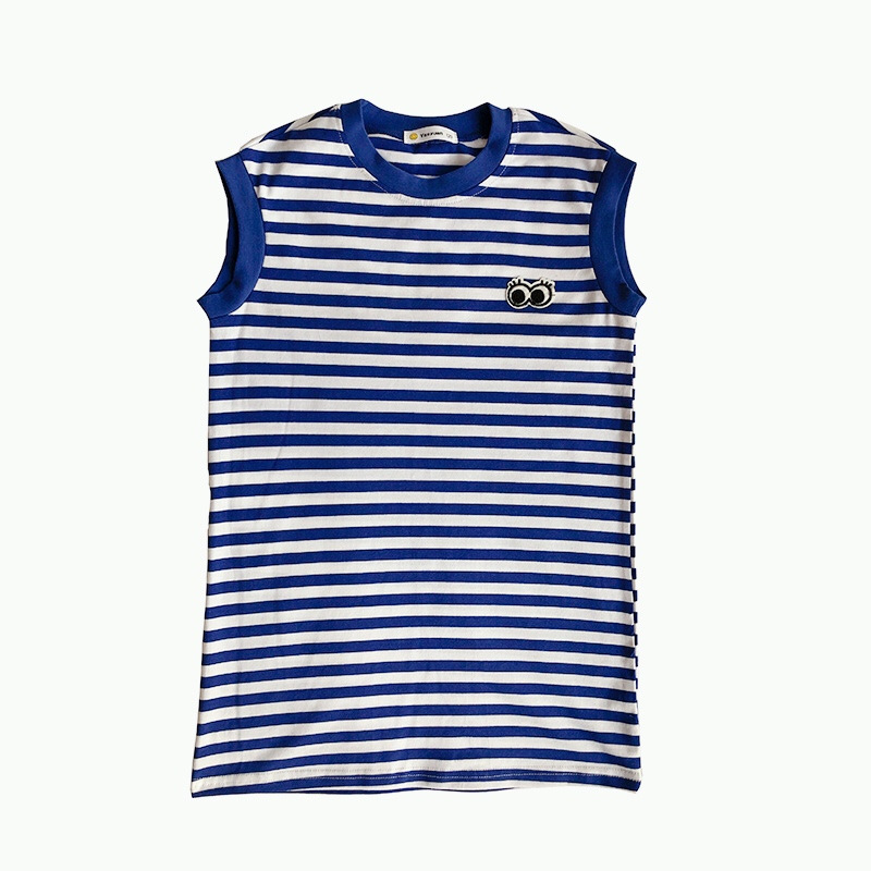 Girls' T-shirt skirt 2021 Summer New style Korean baby mid-length skirt Loose navy style pullover stylish skirt Item Picture