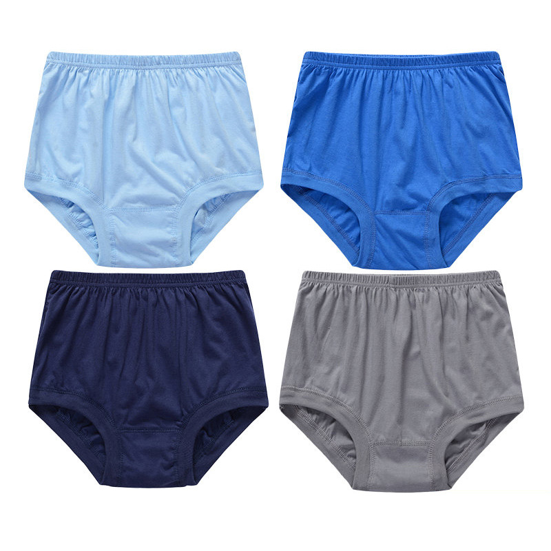 Middle-aged and elderly underwear, men's pure cotton dad underwear, high-waisted and large-sized triangular shorts for the elderly, men's loose pants with all-cotton cuffs Application Scenario